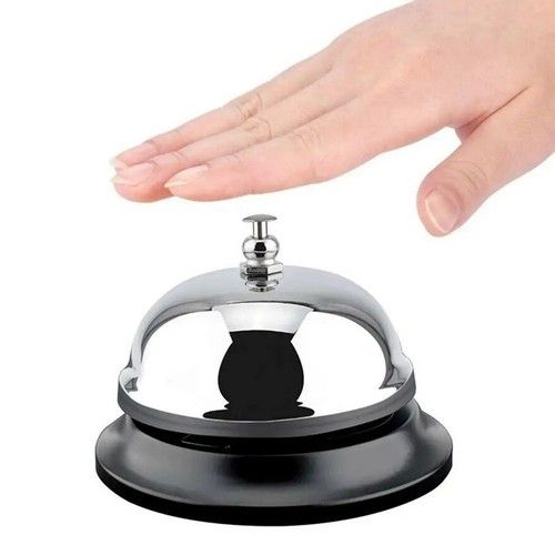 Ring Bell Service Call Counter Desk Reception Hotel Restaurant Office Bar