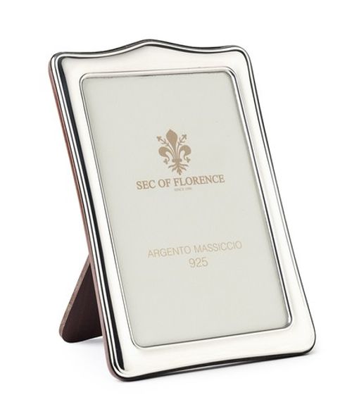 5”x7”in Hallmarked Solid 925 Sterling Silver Photo Frame 7375/13x18 wood back UK