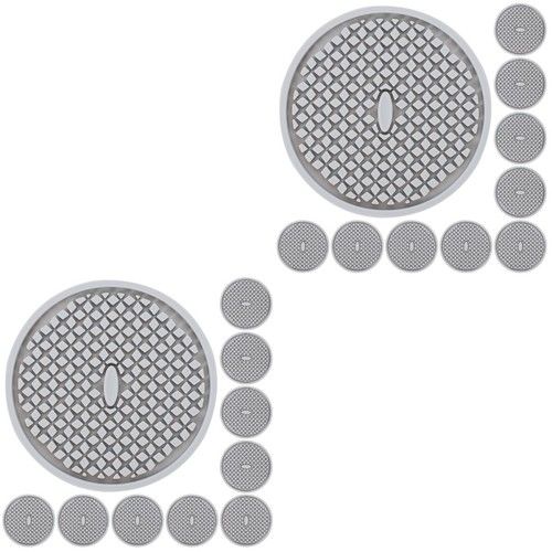 Reusable Grey Silicone Coasters Heat Insulation Mats for Cups and Bottles