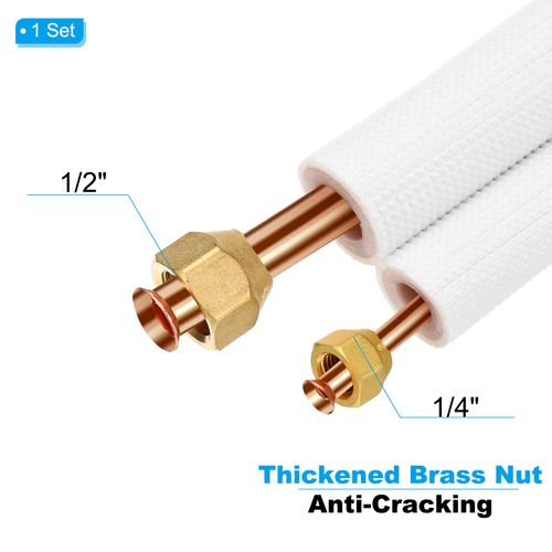 Mini Split Line Set, 10 Ft 1/4" 1/2" OD AC Extension Line — image 2