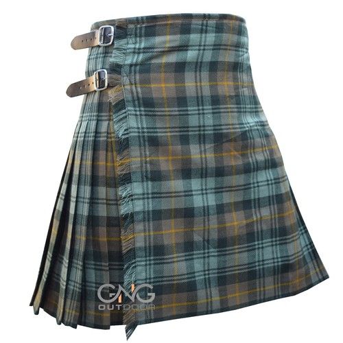 Scottish 8 Yard Gordon Weathered Kilt for Men Traditional Highland Tartan Kilt
