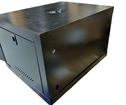 6U 450mm 19" Black Network Data Cabinet Wall Mountable Rack - Flat Packed — image 6