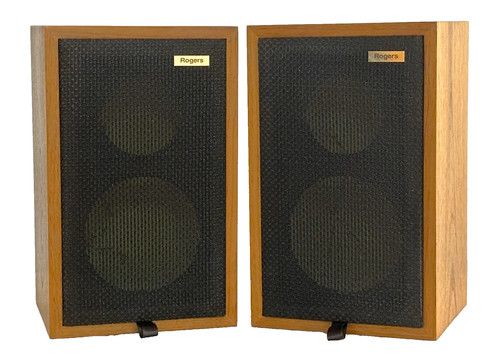BBC Rogers Gold Badge LS3/5A 15OHMS Speaker Cabinets, Chartwell
