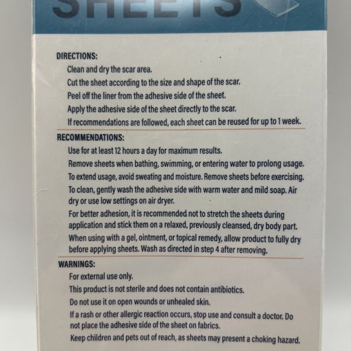 Nuvadermis Silicone Scar Sheets 4 Pack Medical Grade Reusable 30 Day Supply — image 5