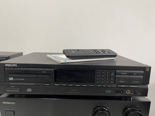 Philips CD624 CD Player – Serviced, Original Manual & Remote – Near Mint, Stable