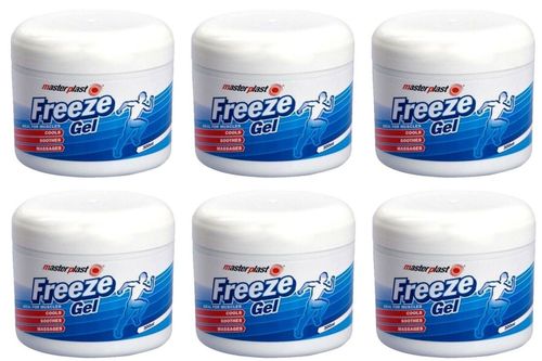 Masterplast Freeze Gel Soothes Cools Massages Aching Muscles Relief 200ML X 6 — image 1