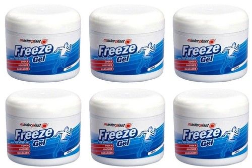 Masterplast Freeze Gel Soothes Cools Massages Aching Muscles Relief 200ML X 6