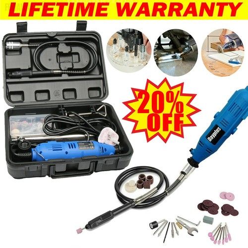 80pcs Electric Drill Hobby Craft Mini Drill Grinder Multi tool Rotary Tool Set