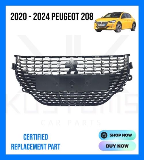 2020 - 2024 PEUGEOT 208 FRONT BUMPER MAIN CENTRE RADIATOR GRILL   ***100+ SOLD
