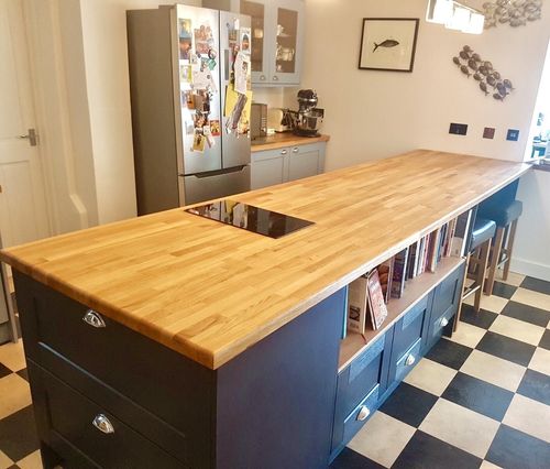 Solid Oak Kitchen Wood Work top, Breakfast Bars,Timber, Real Oak, Wooden Worktop — image 6