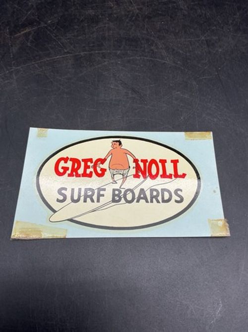 Vintage Greg Noll Surf Boards Original Surfing Decal Longboard California