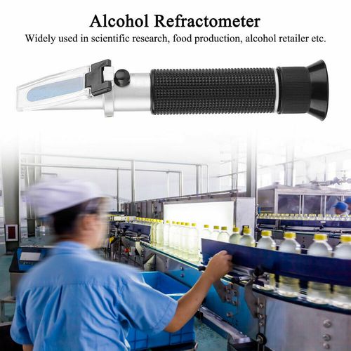 Portable Specific Gravity 0-40% Brix Alcohol Refractometer Tester For Grape Wine — image 5