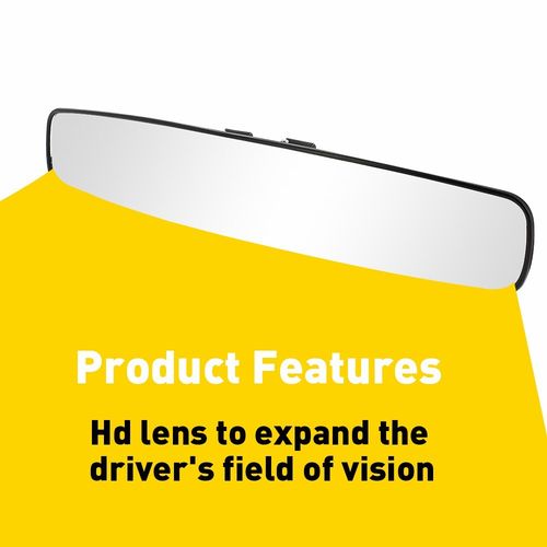 Inside Mirror 17" Universal Panoramic Rear View Wide Angle XL Car Truck SUV UK — image 6