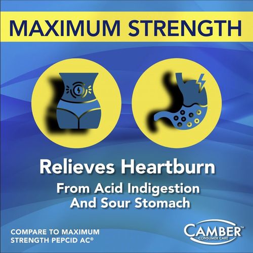 Camber Famotidine Tablets 20 mg Acid Reducer 50 Count — image 2