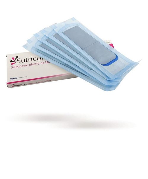 5x Sutricon Silicone Bandage Patches for  Scars 5x30cm  5 Patches Plasters