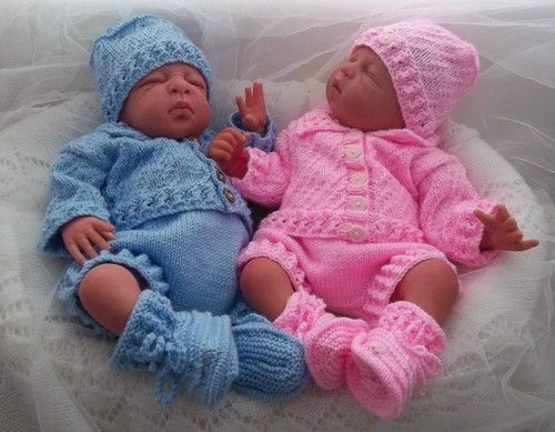 PRECIOUS NEWBORN KNITS BABY KNITTING PATTERN 44 BABY OR DESIGNER REBORN DOLLS