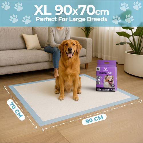 X-Large Puppy Training Pads XL Dog Pee Mats 60&120  Pack Quick Dry Leak Proof — image 2