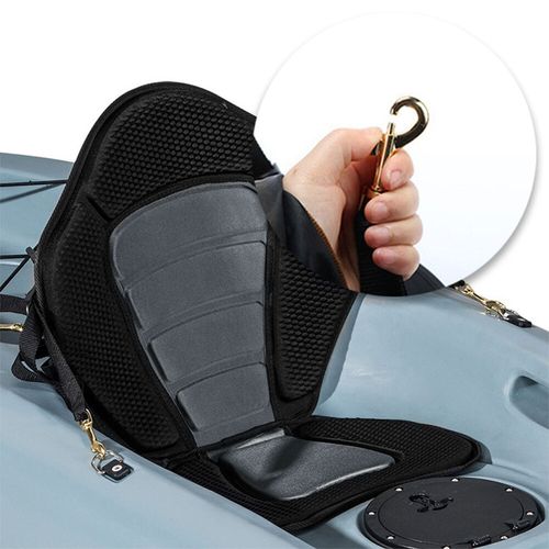 Kayak Seat Paddle Cushion Board Back Rest Rest Back Support Cushion Safety Black — image 11