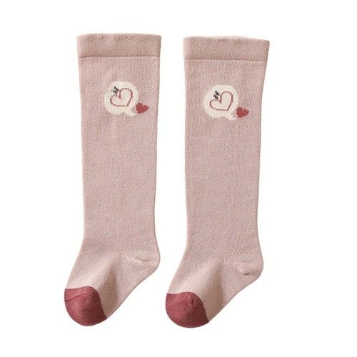 2 Pairs Toddler Socks Newborn Baby Kids Cotton Girl Infant Boy Long Socks 0-3Yrs