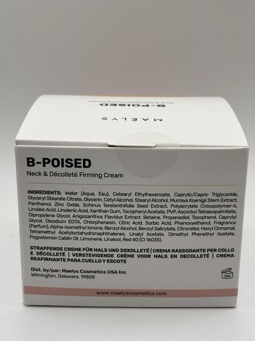 MAELYS  B-POISED Neck & Decollete Firming Cream 1.7 oz / 50 ml New In Box — image 2