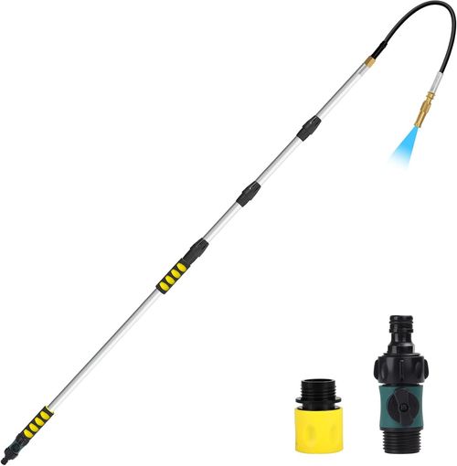 20FT Reach Gutter Cleaning Tools from Ground, Telescopic Rain Gutter Cleaner Too — image 8