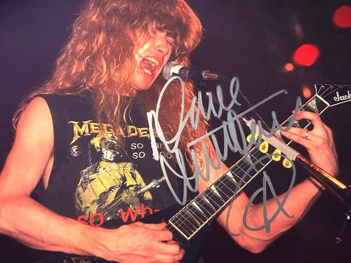 Dave Mustaine (MEGADETH/ MATALLICA) Signed 8x10" Authentic  Autograph + COA