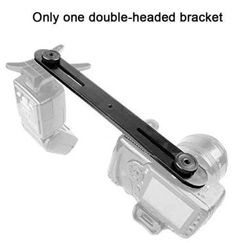 Dual Camera Mount Flash Bracket Extension Bar Arm Tripod Holder MIC LED Monitor — image 8