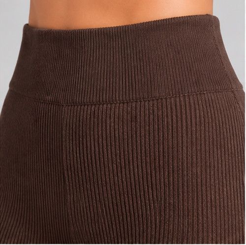 Ladies Premium Ribbed Leggings Womens High Waist Stretch Soft Trousers UK NEW