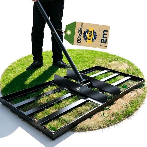 Levelawn Tool Lawn Leveling Rake Heavy Duty Effort Saving Lawn Level Tool Black