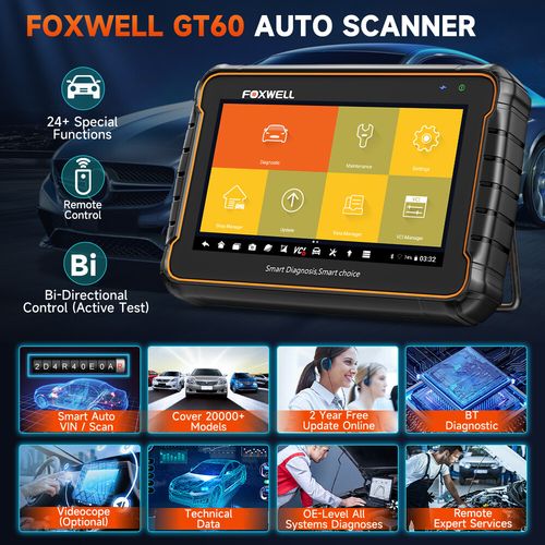 Foxwell Diagnostic Tool OBD2 Scanner All Systems DPF TPMS Injector Oil EPB ABS — image 2
