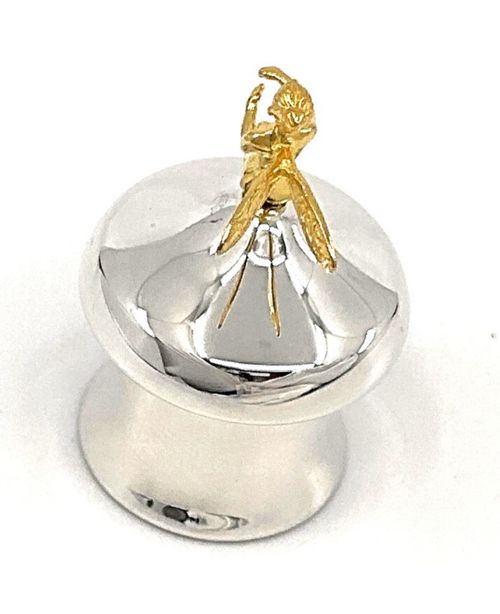 Tooth Fairy Box Victorian Style 925 Sterling Silver With Gold Plated Fairy — image 11