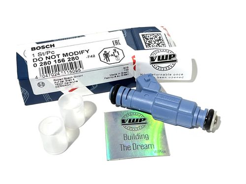 Bosch EV6 Injector 470ccm Blue Performance for VW Golf MK2 MK3 G60 1.8T VR6 R32 — image 3