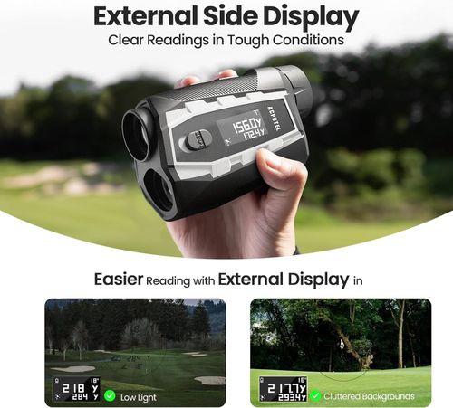 Golf Rangefinder with Slope 1000 Yards Laser Range Finder External Side Display — image 5