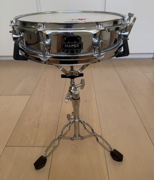 Mapex MPX 13" × 3.5" Steel Snare Drum with Pearl S-830 Snare Drum Stand