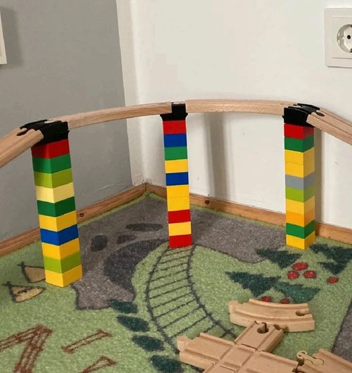 Brio - Duplo Train Track Support/Bridge Riser Building Blocks — image 4