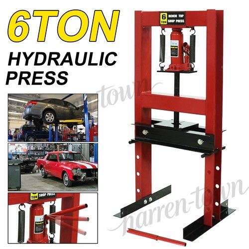 Hydraulic Bench Press 6 Ton Heavy Workshop Garage Car Bearing Heavy Duty Tool