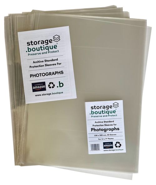 PHOTOGRAPH Protection SLEEVES, ARCHIVE STANDARD, Acid Free, Many Sizes Post FREE — image 1