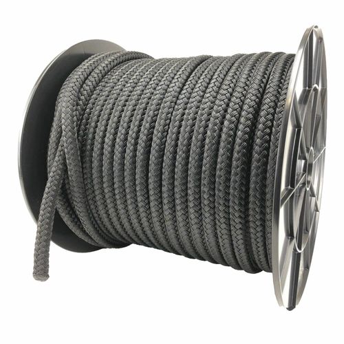 18mm Black Quality Double Braid on Braid Polyester Mooring Marine Rope — image 2