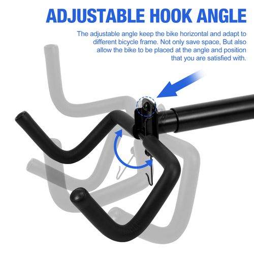 Bike Storage Hanger Wall Mounted Adjustable Bicycle Hook Rack Stand Tool UK — image 10