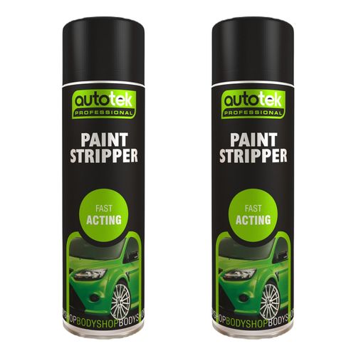 Autotek Fast Acting Paint Stripper Multi-Purpose Aerosol Spray Can 500ml  X2 — image 1
