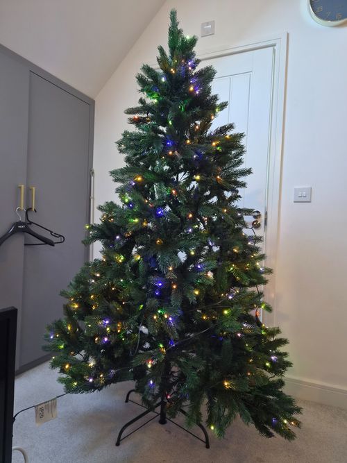 The Ultra Devonshire Fir Pre-lit with Warm White/Multicoloured Colour change LED — image 3