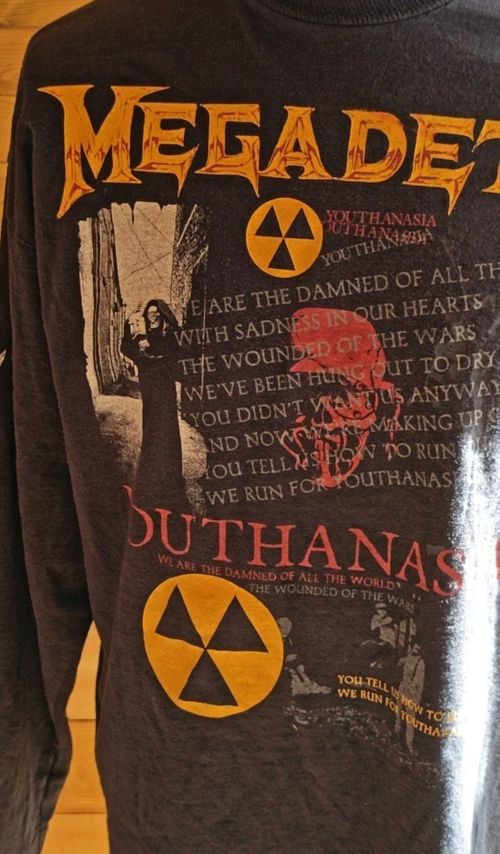 Megadeth Original 1995 Shirt Long Sleeve | Vintage Pullover | Large — image 3