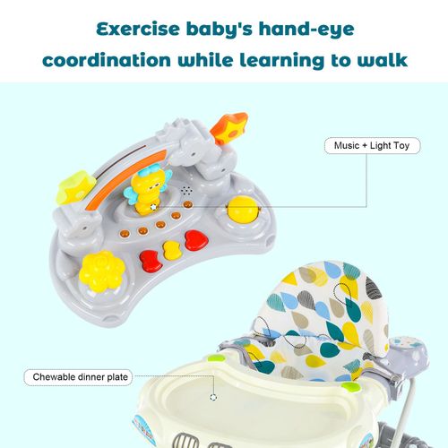 Baby Walker/Rocker Bouncer First Steps Push Along Activity Music Ride On Car NEW — image 10