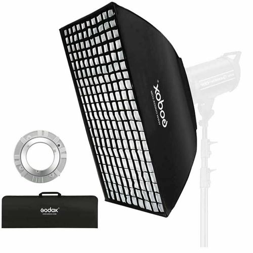 Godox SL100D 5600K Studio LED Video Light with 60x90cm Grid Softbox Light Stand — image 16
