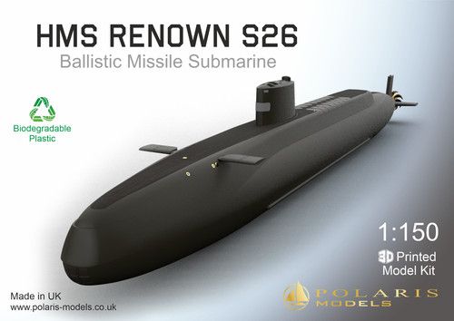 HMS Renown S26 - Submarine self assembly model kit scale 1:150 866mm/34''