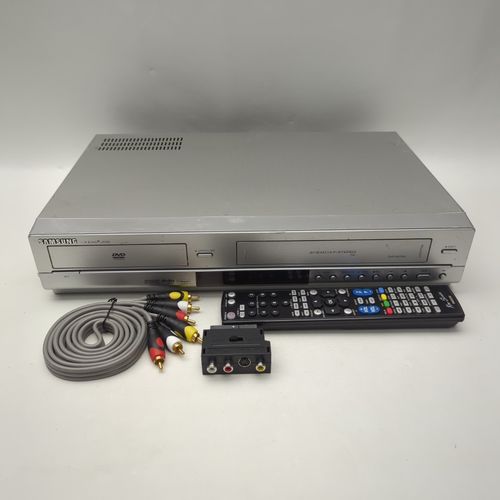 Samsung DVD-V6700S DVD Combo Player & 6 Head VHS VCR Recorder Silver Working — image 2