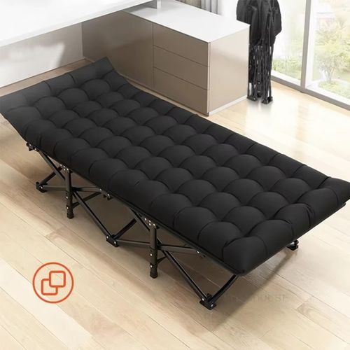 Camping Cot Heavy-Duty Portable Camping Bed  Folding Sleeping Bed with Mattress — image 7