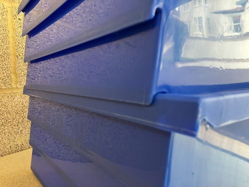 FACTORY CLEARANCE plastic parts storage lin bins boxes garage workshop Blue Grey — image 7