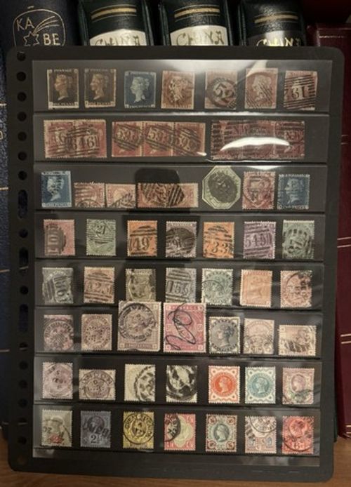Great Britain Queen Victoria Stamps  (1841-1900) Penny Black early HIGH CV