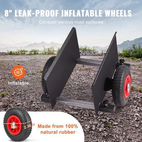 VEVOR Panel Dolly 600 lbs Drywall Door Cart Dolly with 8" Pneumatic Wheel — image 4